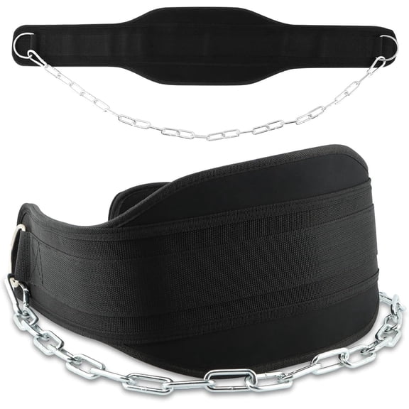 Dip Belt for Weightlifting,Weighted Pull Ups Belt with Chain,Weightlifting Belts for Men Women,Gym Workout DipBelt for Weight Lifting,Squat,,Fitness Weight Belts