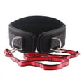 thumbnail image 1 of Dip Belt for Pull Up Squat Strength Training, Heavy Duty Weight Training Bearing, 100LBS Waist Support, Neoprene Lumbar Brace (Red,waist(80-110cm)), 1 of 7