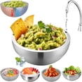 thumbnail image 1 of Dip Chiller Bowl Large Capacity, Stainless Steel Insulated Party Ice Serving Bowl, Salad Pod for Salsa Guacamole Condiments, Hot & Cold（1pc）, 1 of 6