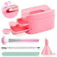 thumbnail image 1 of Dip Powder Recycling Tray System Portable Dip Powder Nail Kit with Scoop, Nail Dust Brush, Cuticle Pusher and Nail File for Nail Art Manicure Accessories Tool, 1 of 7
