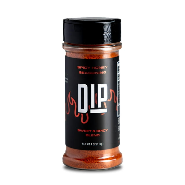 Dip Spicy Honey FEV6 Seasoning, Premium Seasoning with Honey Granules, Chili Peppers, Sea Salt, & Paprika, Indulge without guilt in a 4 oz Bottle
