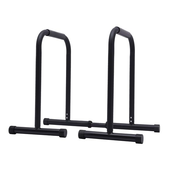 Dip Station, Indoor Pull Up and Dip Station Black, 2-in-1 Pull Up Bar and Parallel Bars, with Foam Handles, High Hardness Steel Tube, for Home Gym, Calisthenics, Strength Training