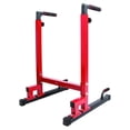 thumbnail image 1 of Dip Station Steel Frame Adjustable Height 500lb Capacity - Workout Bar for Home Gym, Pull Ups, Push Ups, Triceps, Leg Raises, 1 of 9