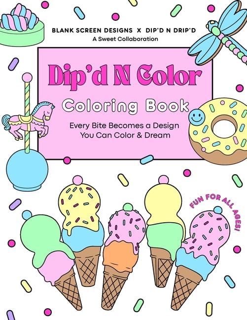 Dip'd N Color Coloring Book, (Paperback)
