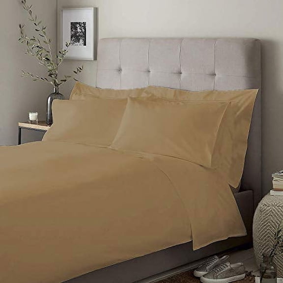 Dipasona Exclusive 1000 Thread Count 100% Egyptian Cotton Solid King Bed Sheet Set up to 18" Inches Deep Pocket, Feel the Ultimate Euphoria