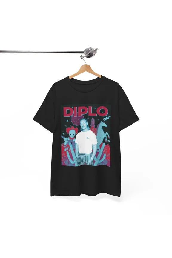 Diplo Tshirt Retro Dj Merch Neon Lights Tour EDM Graphic Poster Unisex | eBay