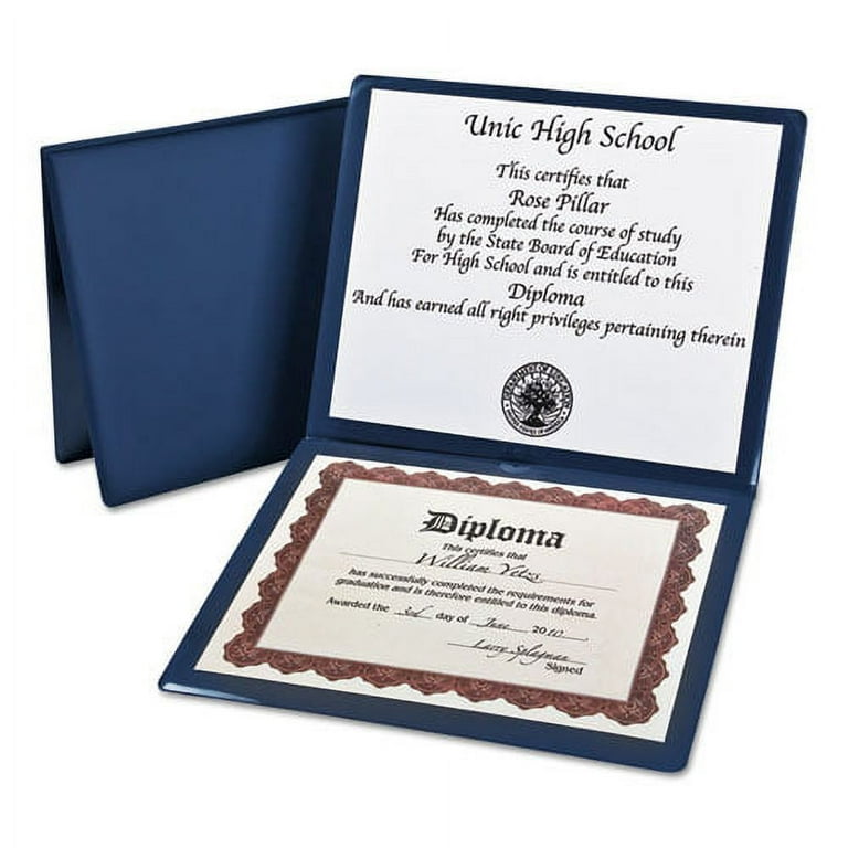 Diploma Cover, 12.5 x 10.5, Navy Diploma Cover, 12.5 x 10.5, Navy