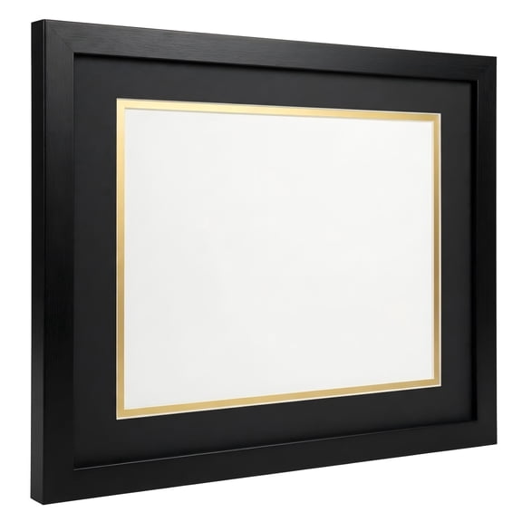 Diploma Frame 11x14 with Mat, Frame for 8.5x11 Diploma and Degree Document,High Definition Glass Picture Frame for Wall Mount and Tabletop Display,Includes Sawtooth Hanger and Kickstand