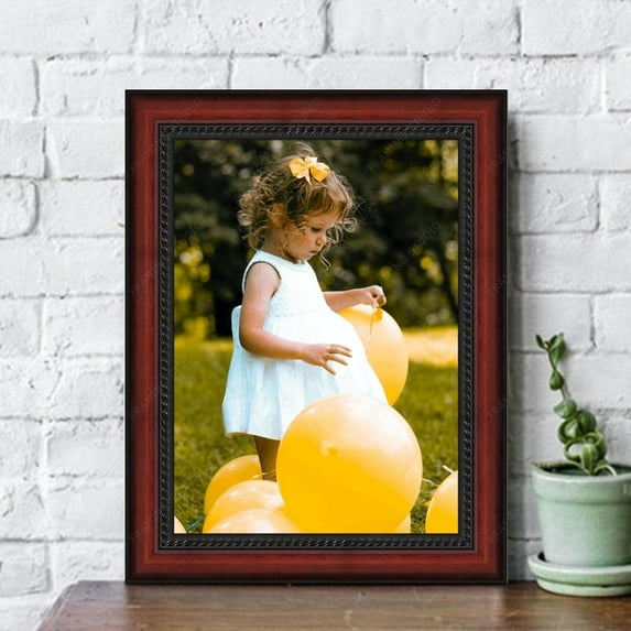 Diploma Mahogany with Rope Picture Frame Custom Framed