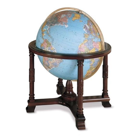 Diplomat 32″ Blue Illuminated Floor Globe – Premium Heirloom Decorative Floor Ball for Home & Office Décor, STEM Educational Teaching Tool & Gift – Made in USA