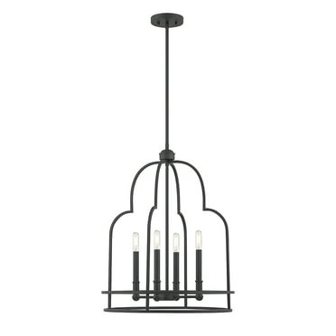 Diplomat 4-Light Pendant in Matte Black