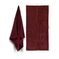 thumbnail image 1 of Diplomat Beach Towels 100% Cotton Terry Velour, 30x60 2-Pack (Burgundy Pms 505-C) 11.0 lbs per doz 100% Cotton, 1 of 6