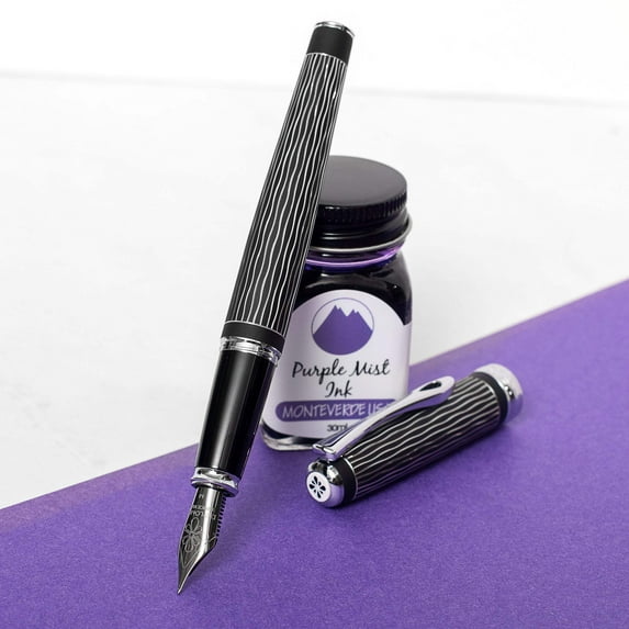 Diplomat Excellence A+ Fountain Pen - Waves Guilloche