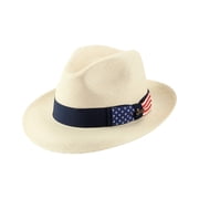 Diplomat, Genuine Panama Hat, Brittoli by Montecarlo Hat Co. Medium Beige