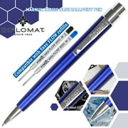 Diplomat Magnum Ball Point Pen - Indigo Blue Black Ink, Medium Tip Refill