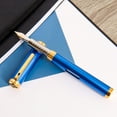 thumbnail image 1 of Diplomat Nexus Blue  Gold Fountain Pen - 14k Nib, 1 of 8