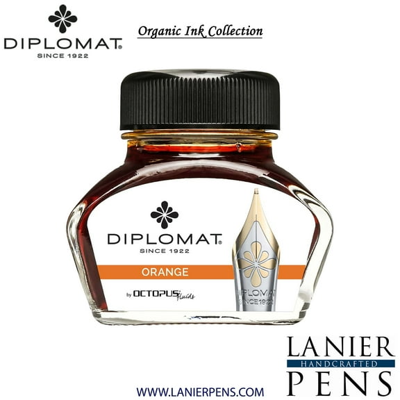 Diplomat Octopus 30ml Ink Bottle - Orange