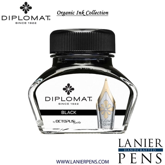 Diplomat Octopus Ink Black, 30ml Ink Bottle