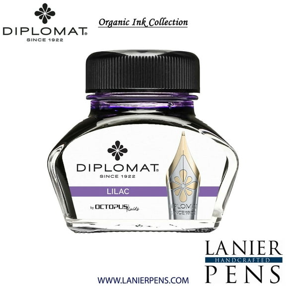 Diplomat Octopus Ink, Lilac Ink, 30ml Ink Bottle