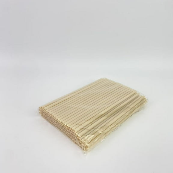 Dipoo Drinking straws,100-Pack Extra Durable Brown Paper Straws Biodegradable- Premium Toxin Free Paper Straws Bulk- Drinking Straws for Juices, Restaurants and Party supplies, 7.7" (Brown, 100ct)