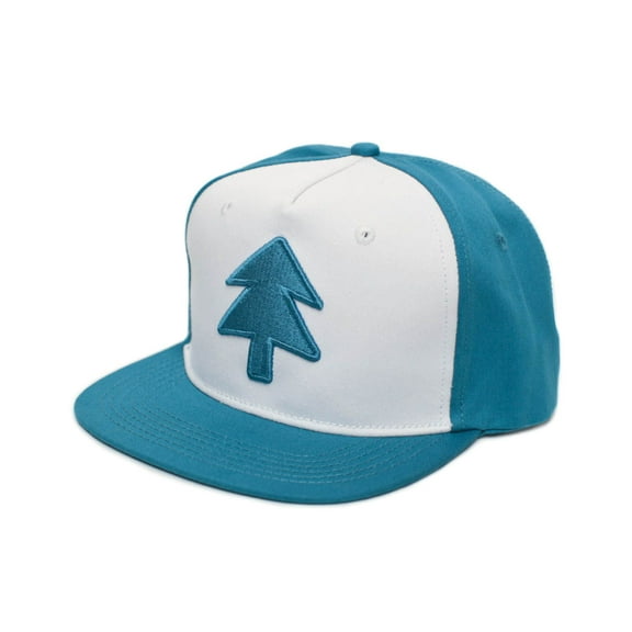 Dipper Aqua Pine Falls Flat Hat Embroidered Unisex- Adult Gravity Cap