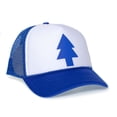 thumbnail image 1 of Posse Comitatus Dipper Pines - dipper's Tree Cosplay - Foam and Mesh Trucker Hat Royal Blue Printed, 1 of 3