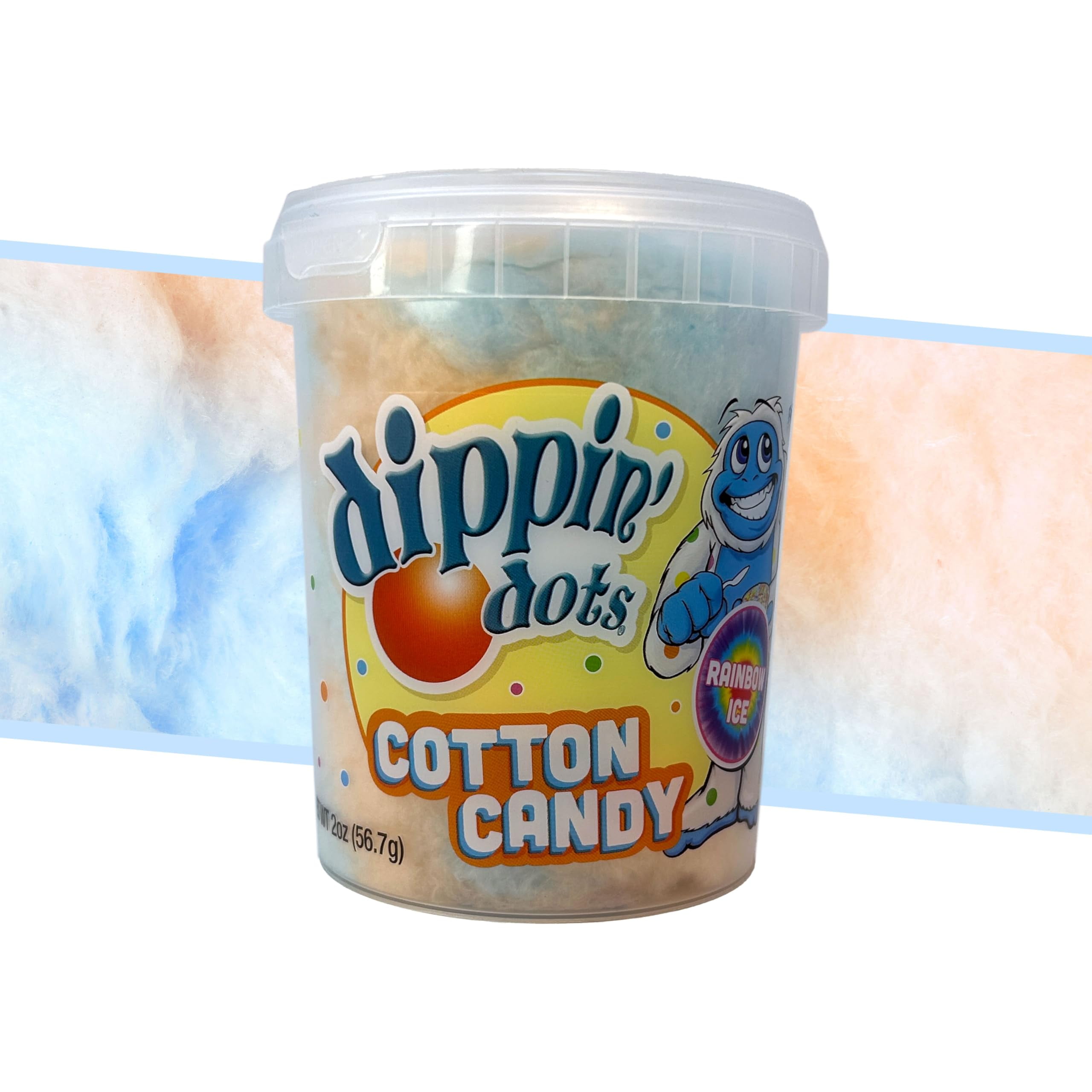 Dippin’ Dots Cotton Candy DPF11 - Rainbow Ice Flavor - Treat, Light ...