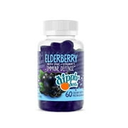 Dippin  Dots - Elderberry Gummies with Vitamin C & Zinc 60 Gummies| Immune Defense Supplement with Natural Flavors | Pectin Fruit Gluten Free Immune System Booster Gummies for Adults