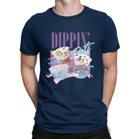Dippin’ Dots Ice Cream Delight - Retro Pastel Graphic Men's T-shirt