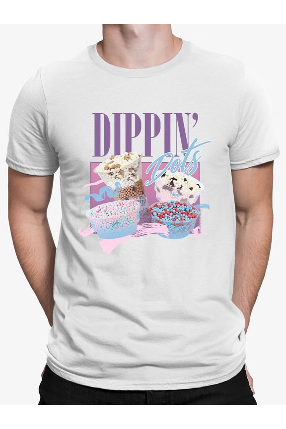Dippin’ Dots Ice Cream Delight - Retro Pastel Graphic Men's T-shirt