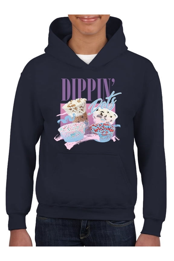 Dippin’ Dots Ice Cream Delight - Retro Pastel Graphic Youth's Hoodie