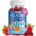 thumbnail image 1 of Dippin’ Dots Melatonin Gummies Sleep Supplement for Adults and Kids, Strawberry Sunset, 60 Count, 1 of 9