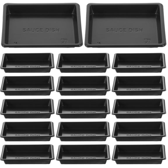 Dipping Dish 100 Pcs Condiment Bowls Dishes Disposable Snack Containers Plastic