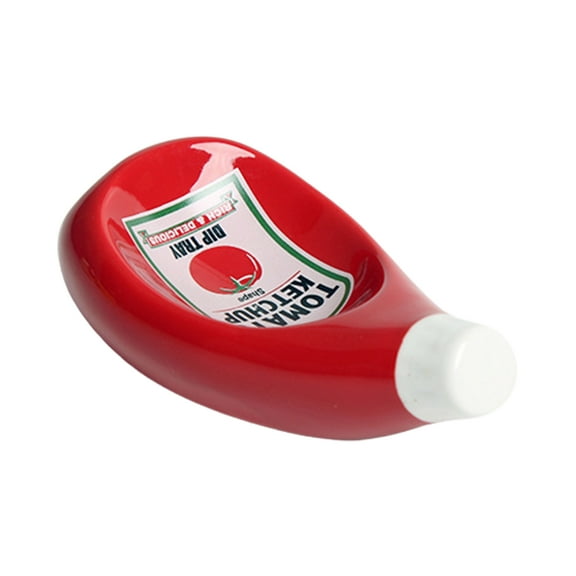 Dipping Dish Eye-catching Ceramic Tomato Ketchup Dipping Bowl Desktop Decor