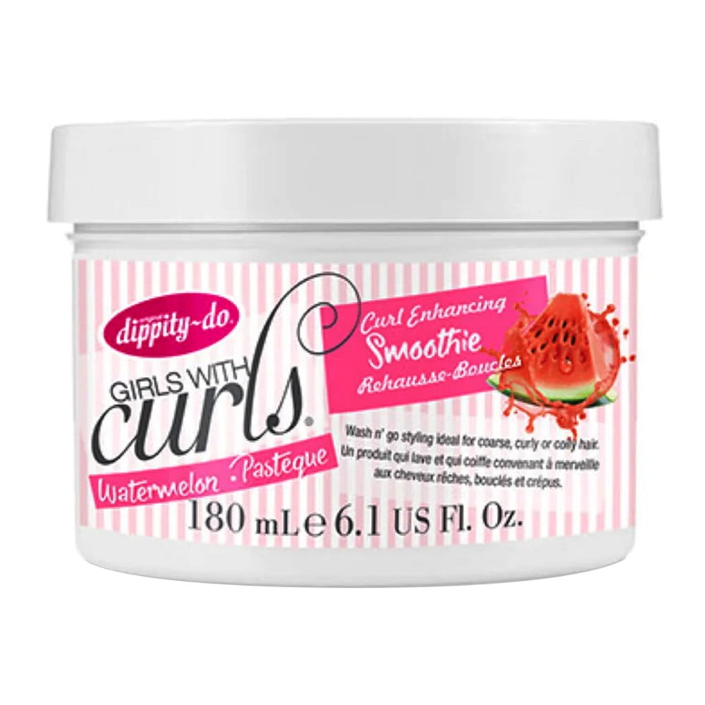 Dippity Do Girls With Curls Watermelon Curl Enhancing Smoothie, 6.1 Oz, 3 Pack