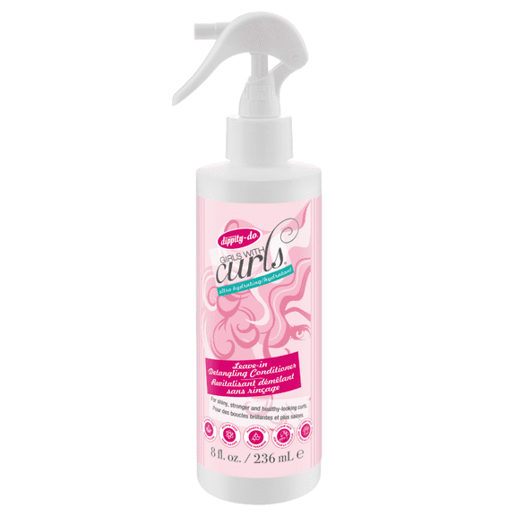 Dippity-do Girls with Curls Leave-in Detangling Conditioner, 8 fl oz - 2 Pack