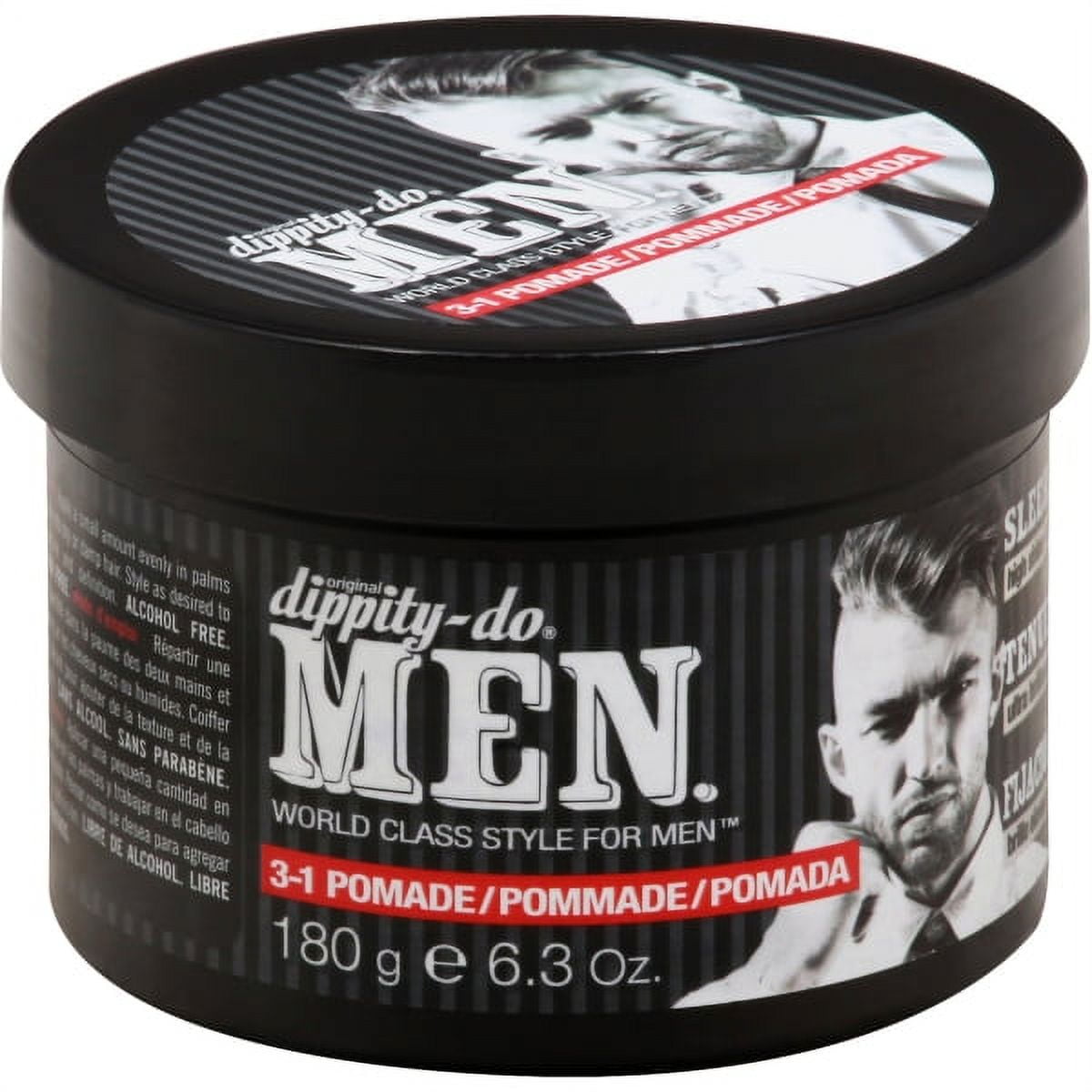 Dippity-do Men 3-1 Pomade - Men's Hair Styling Pomade 6.3 oz.