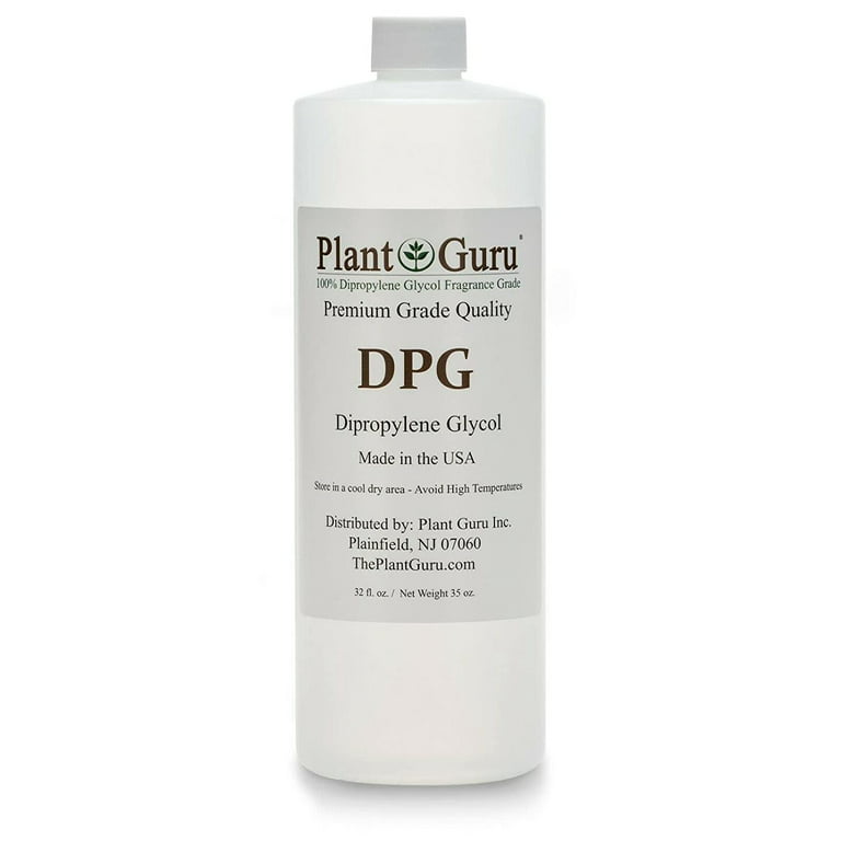 Plant Guru Dipropylene Glycol DPG 32 oz - Fragrance Grade Carrier Oil - Great for Incense Making, Perfume and Body Oils