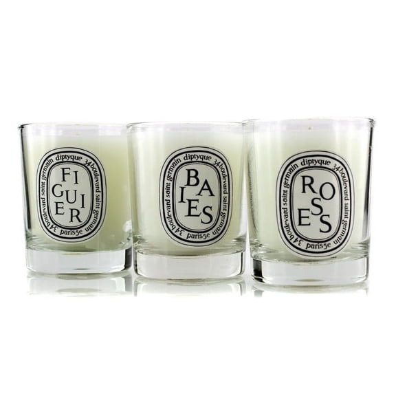 Diptyque Mini Candle Coffret: (Baies Figuier Roses) 3x 70g/2.4oz