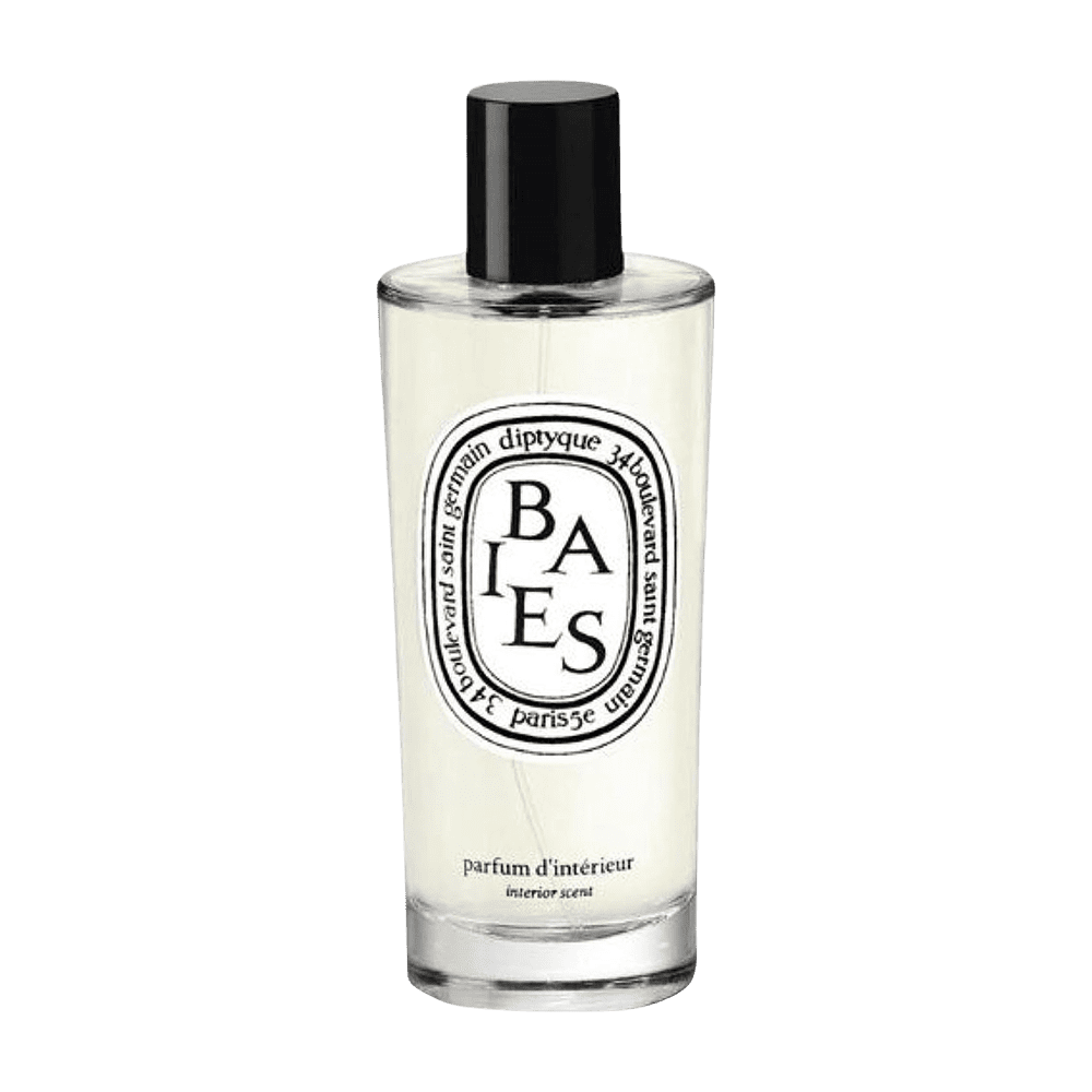 Diptyque Baies Clear Glass Room Spray Bottle