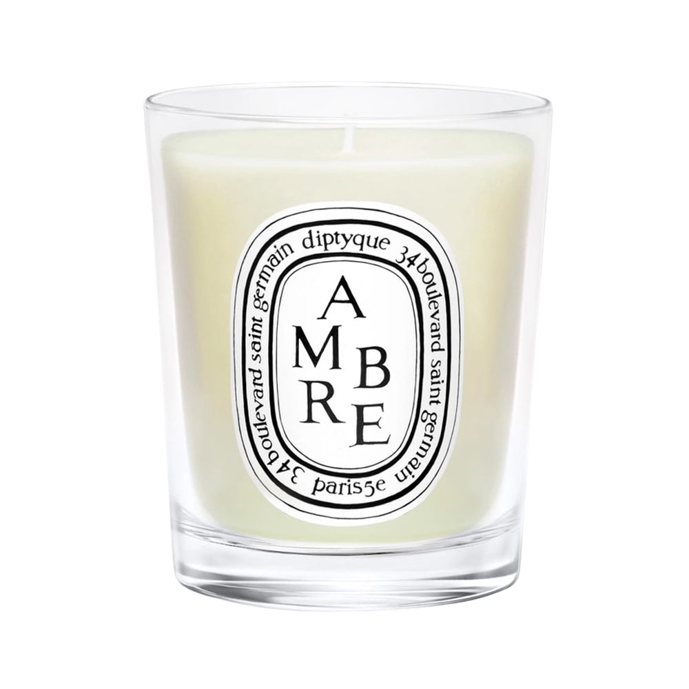 Amber Scented Glass Votive Candle, 4-inch