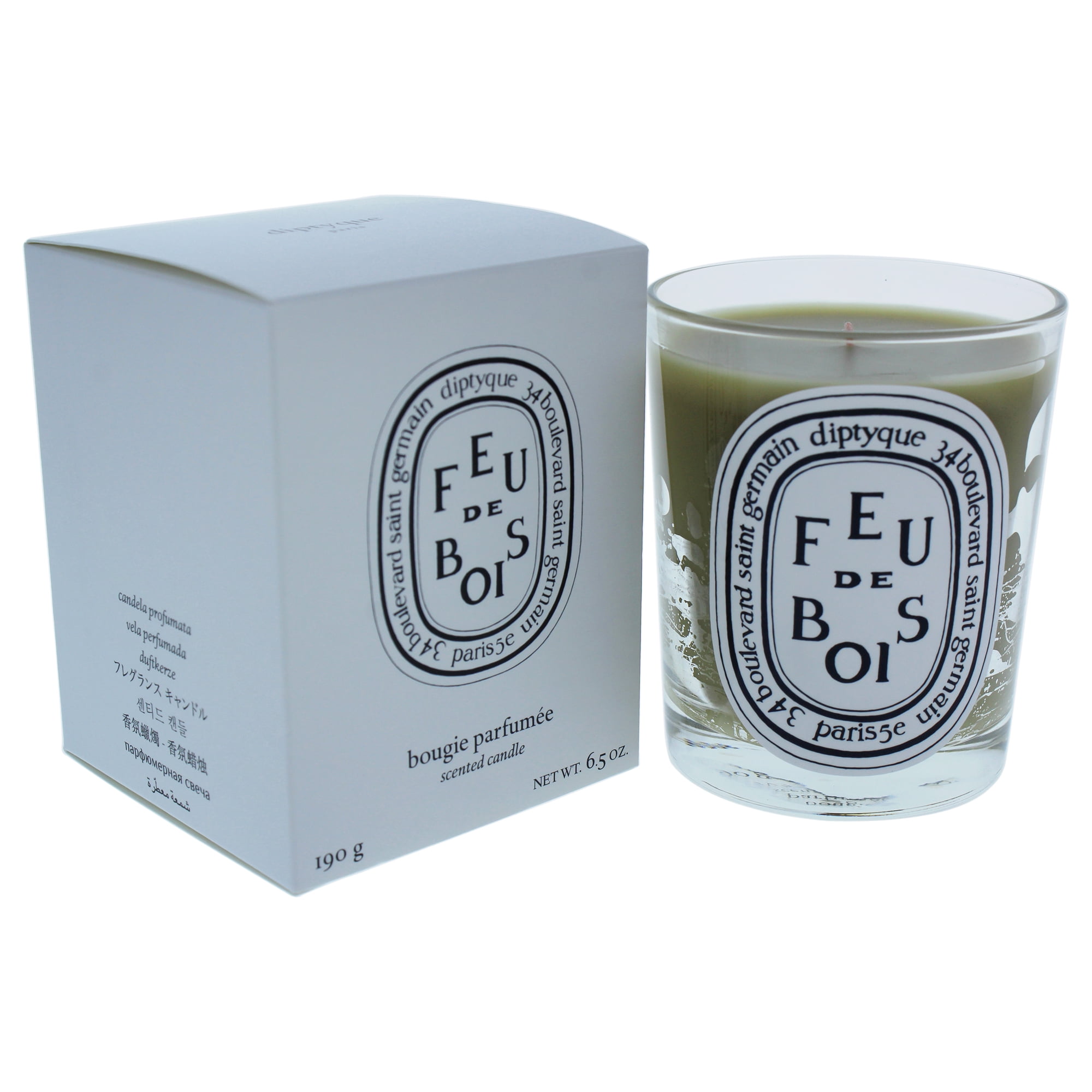 Luxurious Black Feu De Bois 6.5 oz Scented Candle