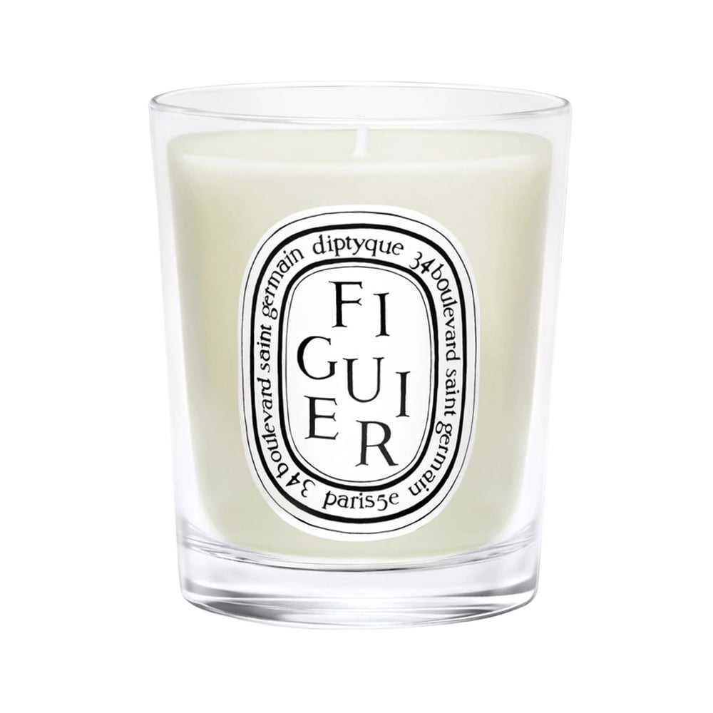 Soy Figuier Scented Candle in Green Glass, 8 oz
