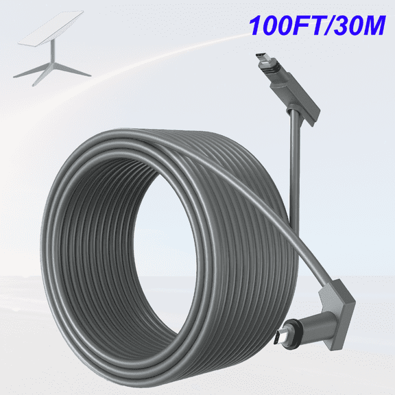 Diranditric 30M Grey Starlink Cable for Starlink Rectangular Satellite V2