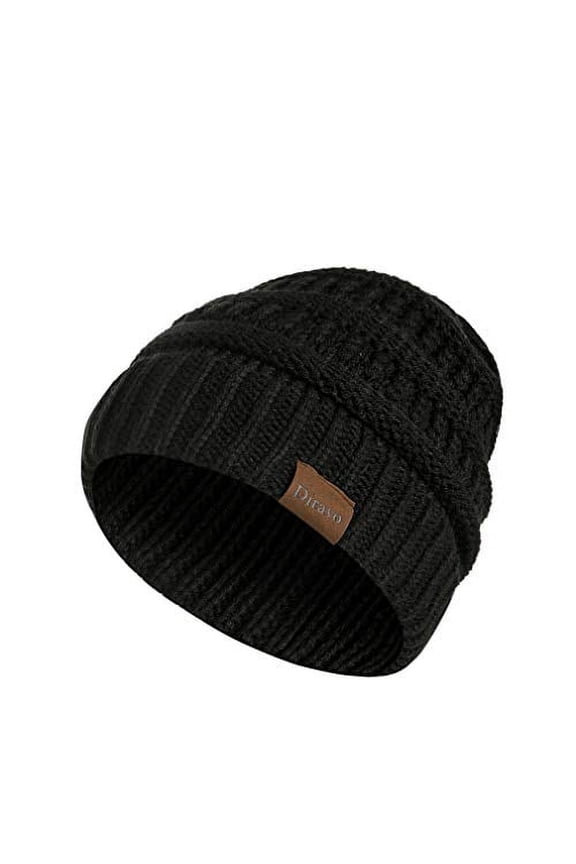 Winter Knit Wool Warm Hat Thick Soft Stretch Slouchy Beanie Skull Cap Unisex