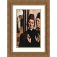thumbnail image 1 of Dirck Bouts 2x Matted 20x24 Gold Ornate Framed Art Print 'The Ordeal by Fire (detail)', 1 of 2