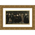 thumbnail image 1 of Dirck Dircksz. van Santvoort 24x15 Gold Ornate Framed and Double Matted Museum Art Print Titled - Portrait of the Family of Dirck Bas Jacobsz, Burgomaster of Amsterdam (1634 - 1635), 1 of 4