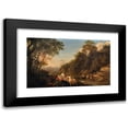 thumbnail image 1 of Dirck van der Lisse 24x16 Black Modern Framed Museum Art Print Titled - Nymphs in a Landscape, 1 of 1