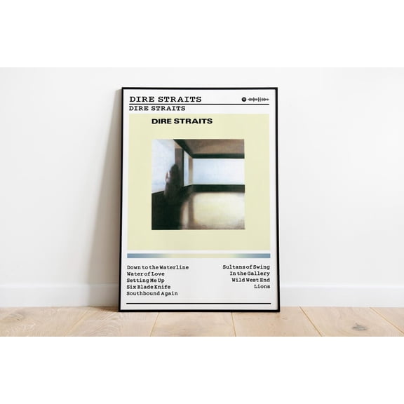 Dire Straits Album : Rock Music Wall Art #375, Unframed Poster Size 24x36