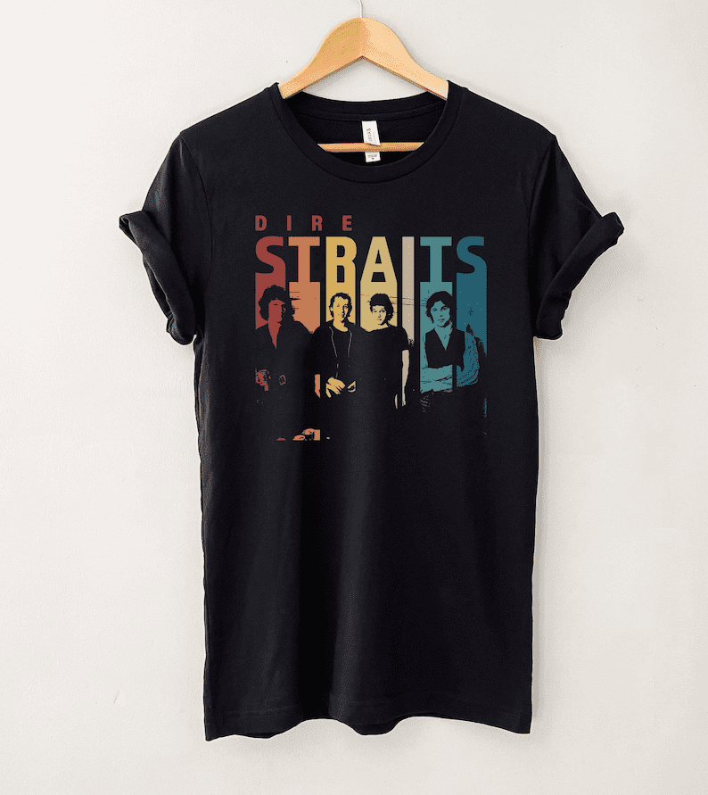 Straits Rock Band Herren T-Shirt – Vintage Logo, 100% Baumwolle, Atmungsaktiv, Lässig & Perfekt Für Fans (S–5XL)